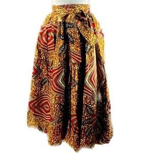 Wax Skirt with Pockets